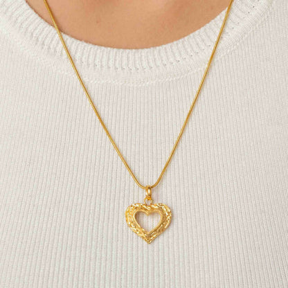 Vintage Heart Locket Gold Neckchain