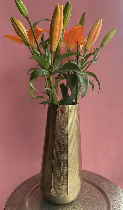 Gold Textured Vase