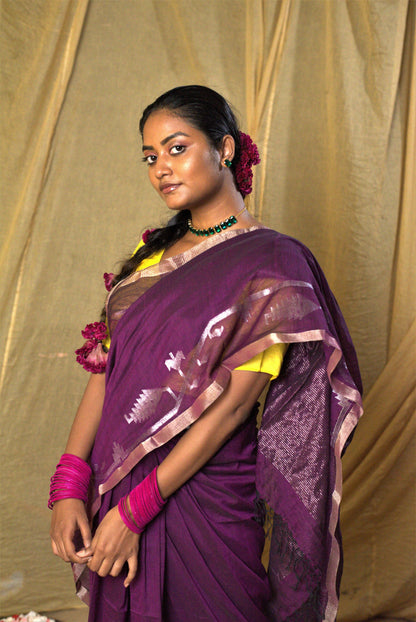 Mrinmayi Handwoven Jamdani Saree