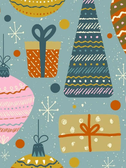 Funky Christmas Print