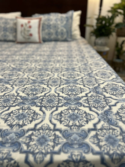 King Size | 90*108 Inches | Blue Pattern