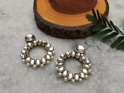 Kundan Hoops