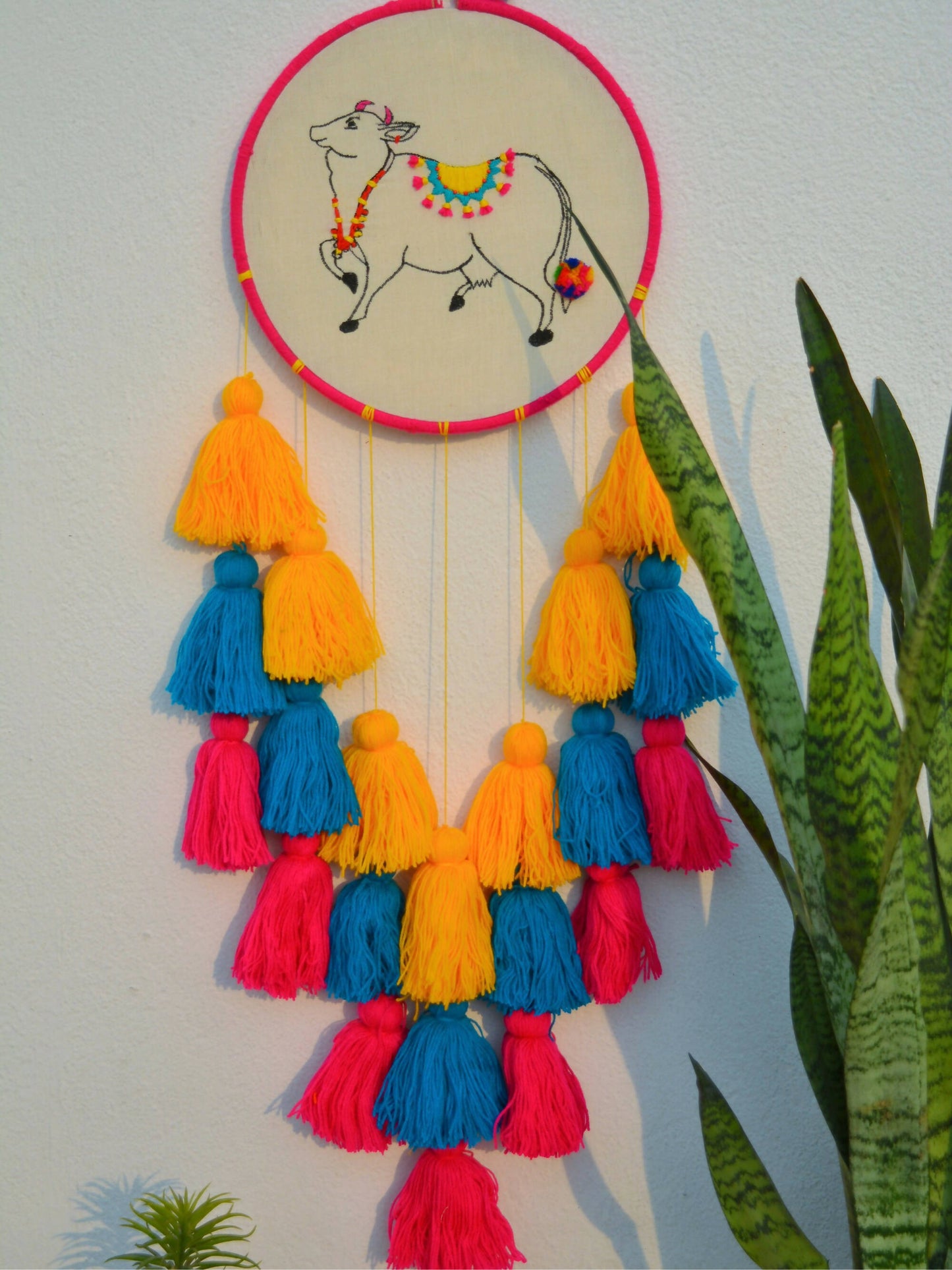 Pichwai Cow Dreamcatcher