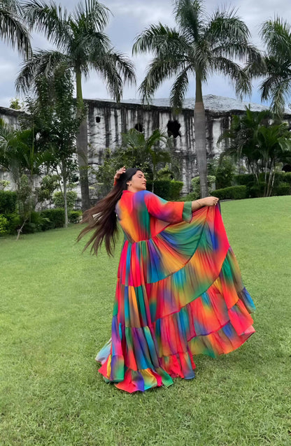 Multicolor Superhero Cape