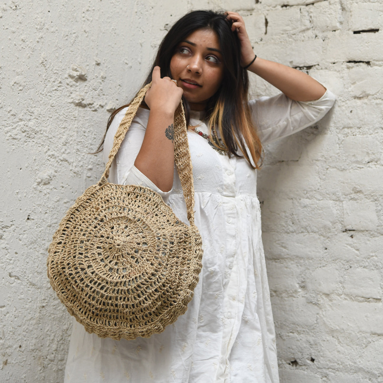 The Dinkum crochet shoulder bag