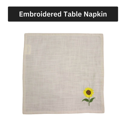 Amber Sunflower Cotton Slub Napkins