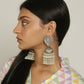 Oxidized Pearl Kuhu Jhumkas / Jhumki Earrings