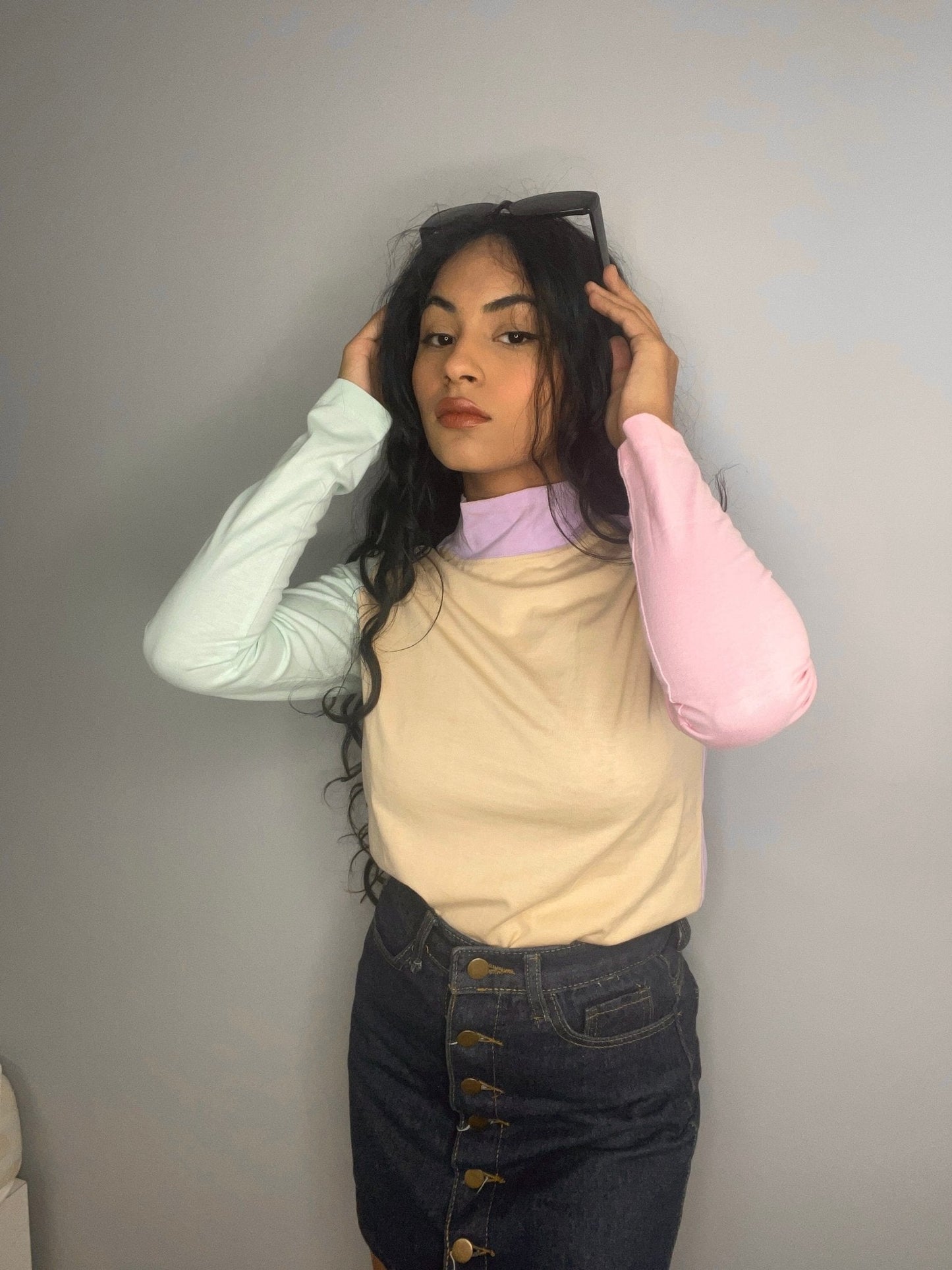 Pastel Highneck Top