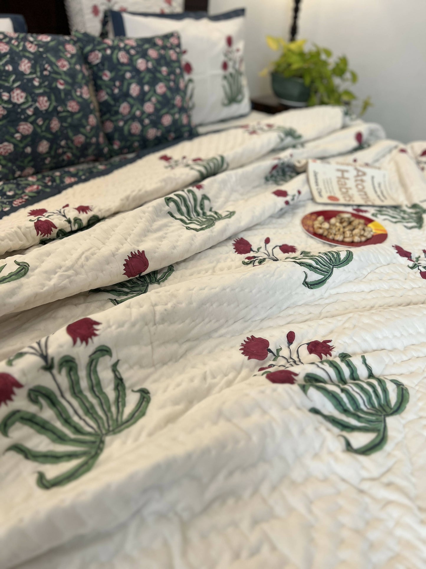 Reversible Hand Block Quilt | Royal Bedding