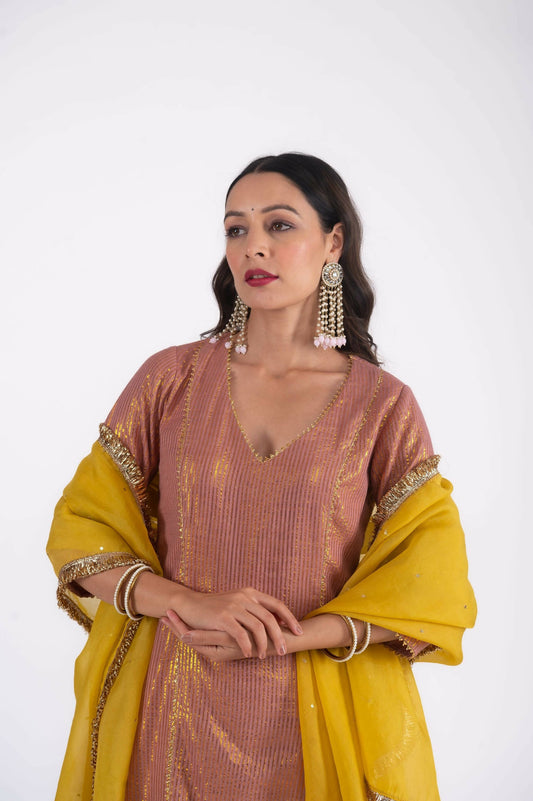 Inara Zari Kurta Set