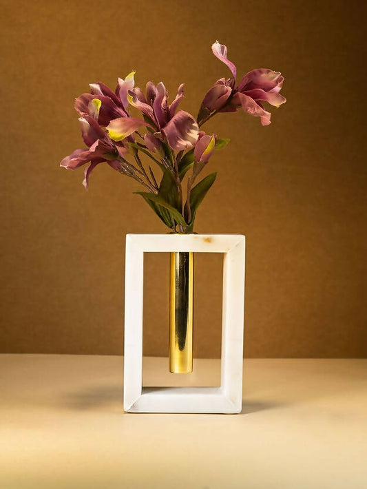 Marble Flower Stem Vase
