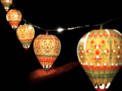 Festive Combo Saver Pack Of 5 Mini Hot Air Balloon Fairy Lights