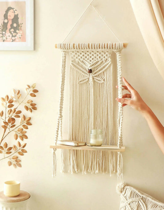 Harmony Macrame Boho Shelf