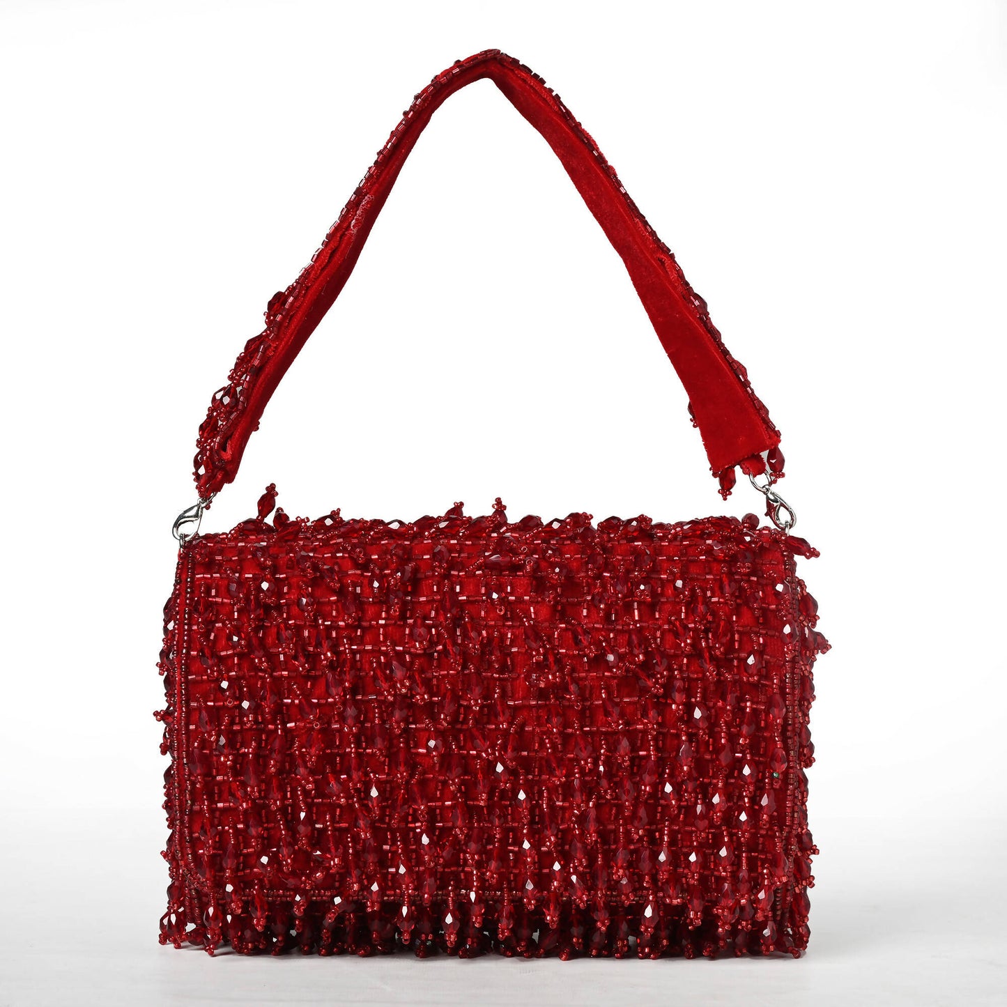 Glass Beaded Flap Bag: Timeless Elegance