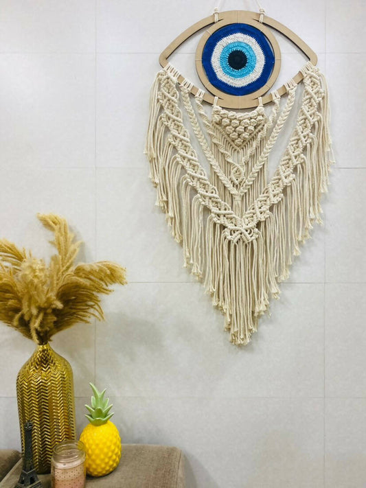 Evil Eye Macrame Wall Hanging