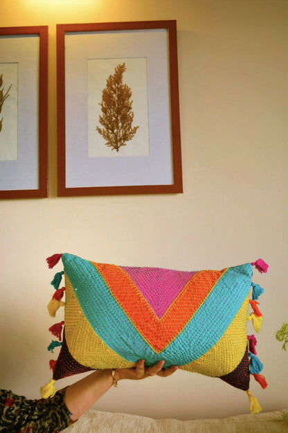 Banjaran Kantha Cushion