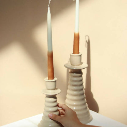 Ombre Candles and Coil Holder Set