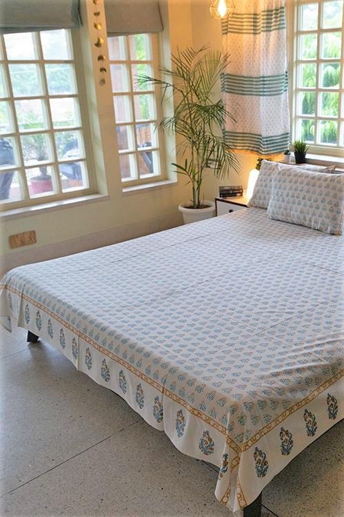 Everfresh Handblock Printed Cotton Bedsheet