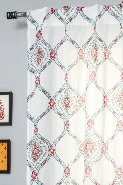 First Impression Handblock Printed Cotton Door Curtain