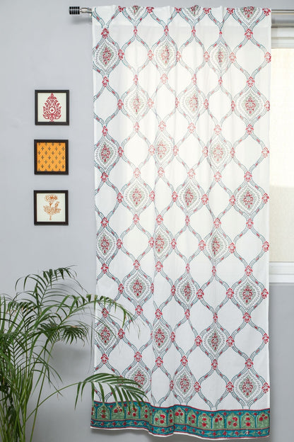 First Impression Handblock Printed Cotton Door Curtain