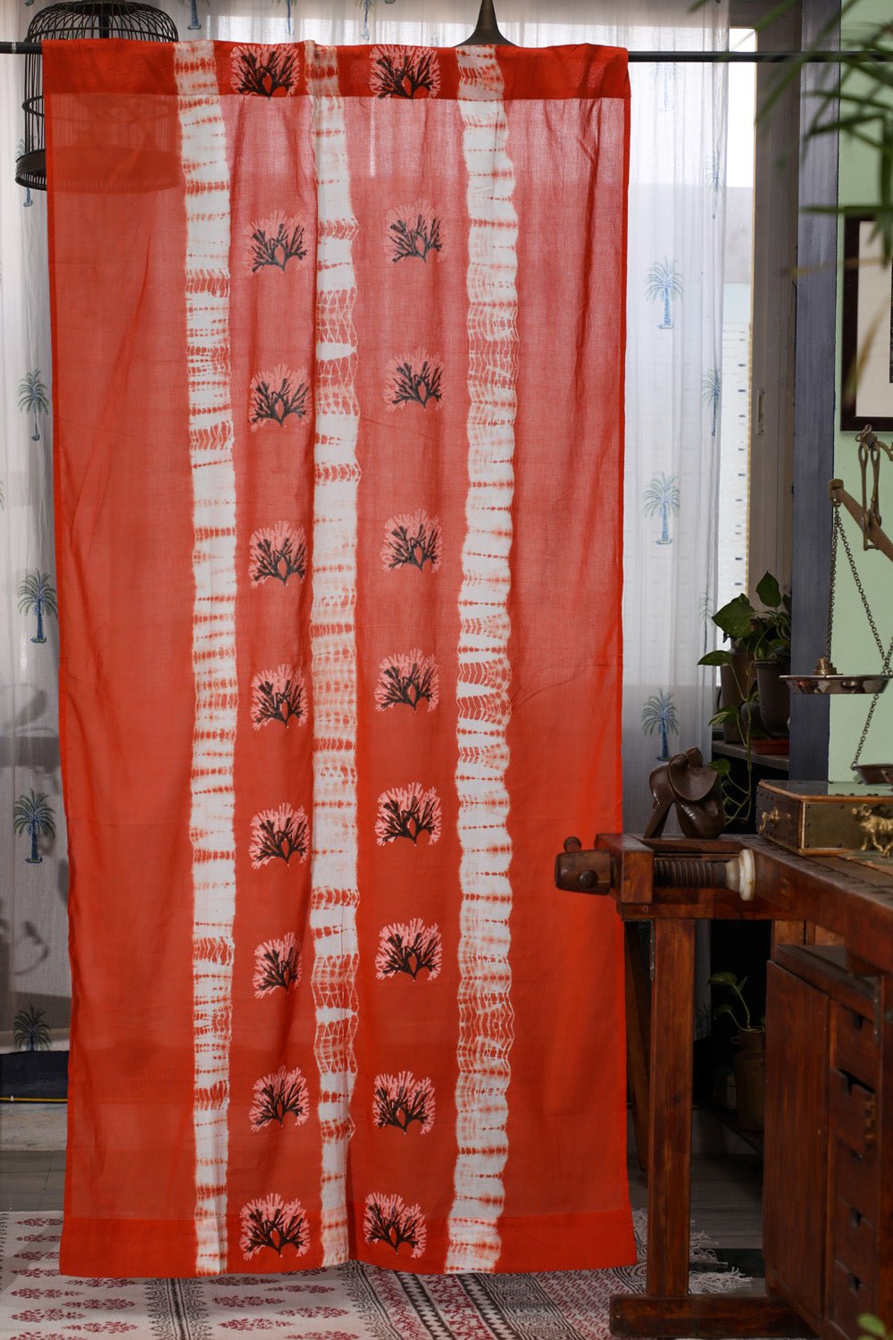 Madhuban Handblock Printed Cotton Door Curtain