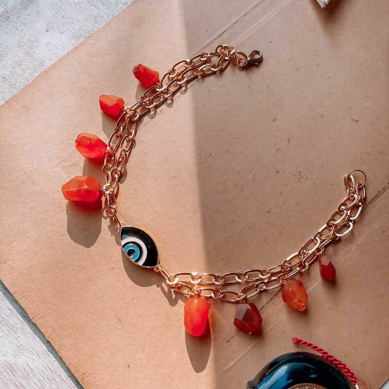 Party On Evil Eye Necklace