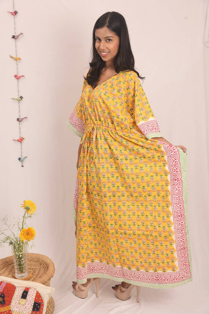 Buoyant Yellow Kaftan