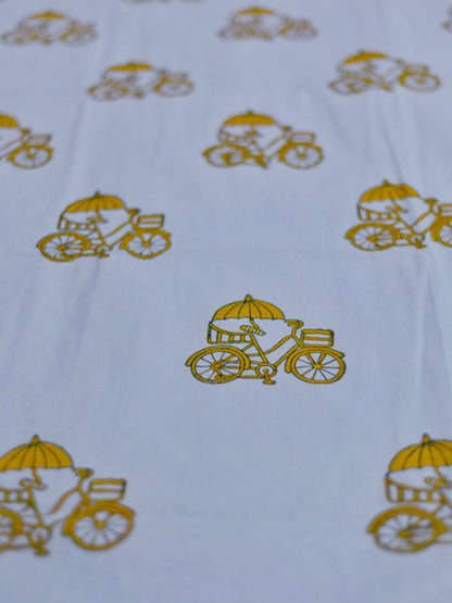 Cycle Printed Bedsheet