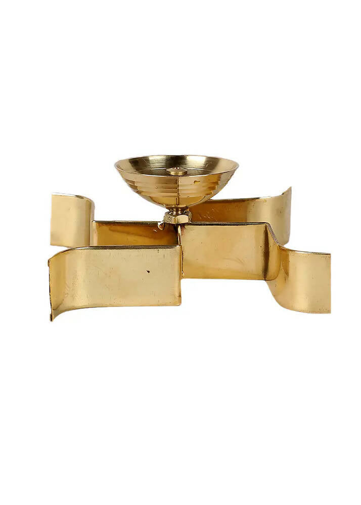 Satiya Sleeping Brass Diya - Set of 2