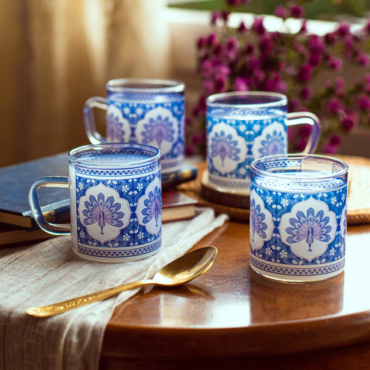 Precious Peacock Tea Cups