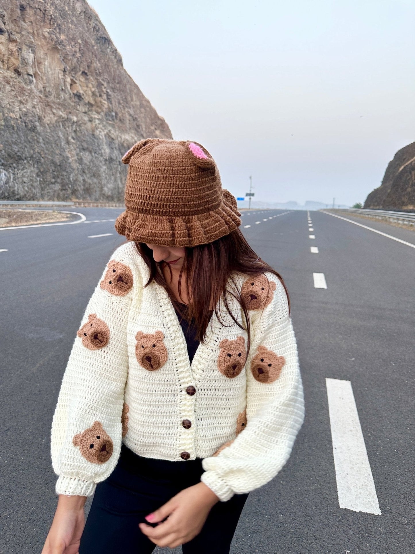 Teddy-Bear Crochet Sweater