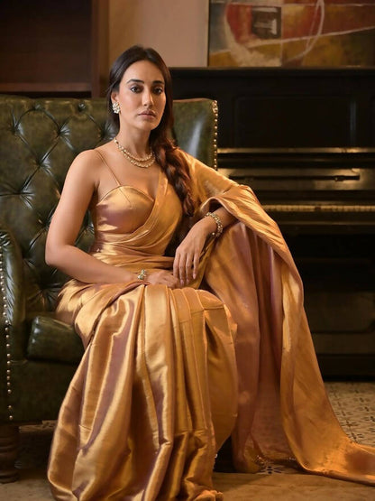Chakor Handloom Cotton With Zari Saree