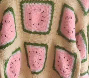 Watermelon Crochet Sweater