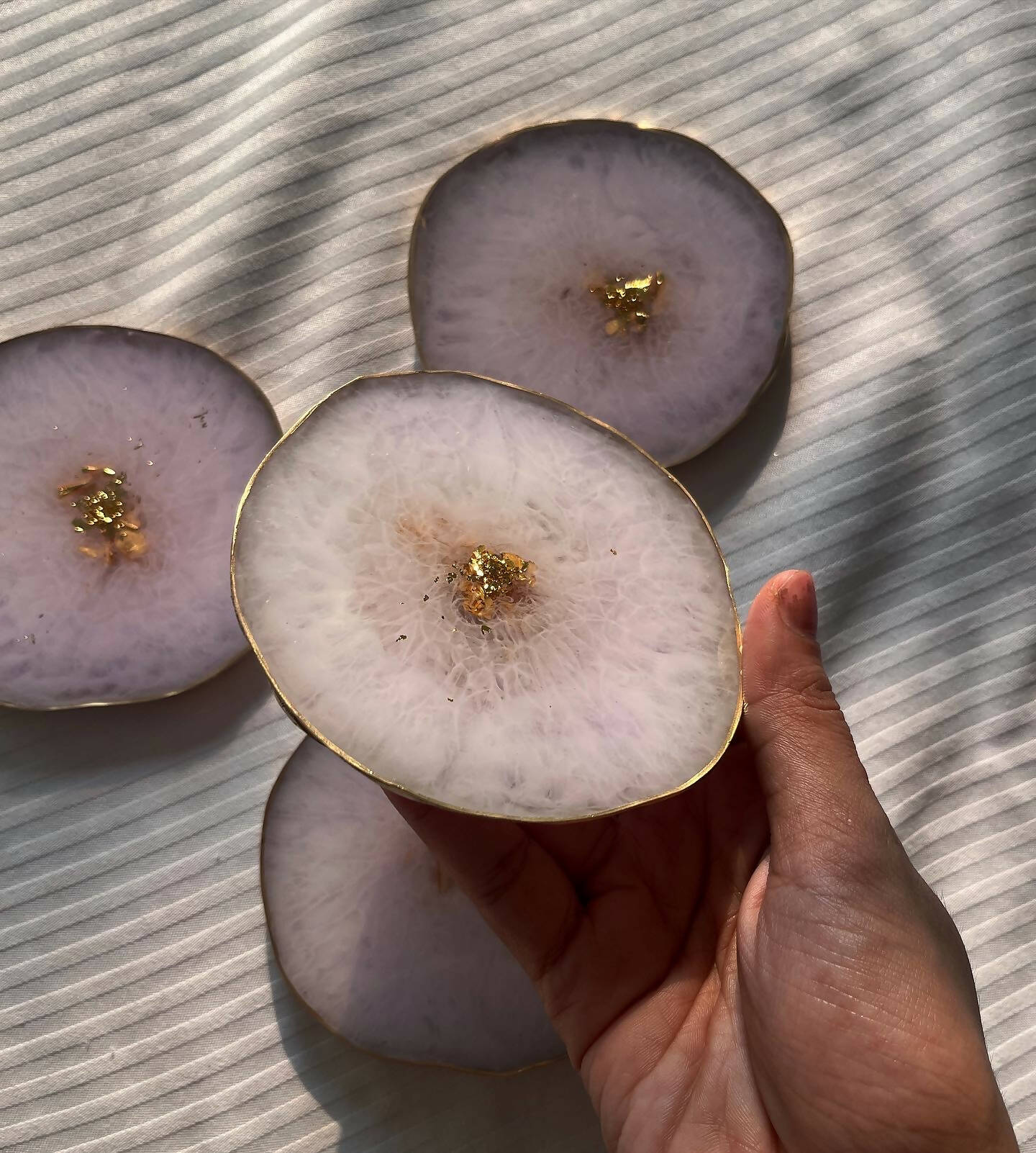 Lilac Agate Coaster