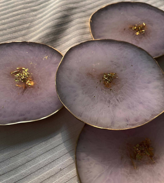 Lilac Agate Coaster