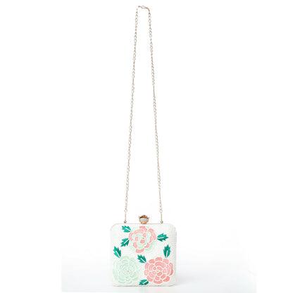 Blooming Floral Clutch Bag: Timeless Elegance