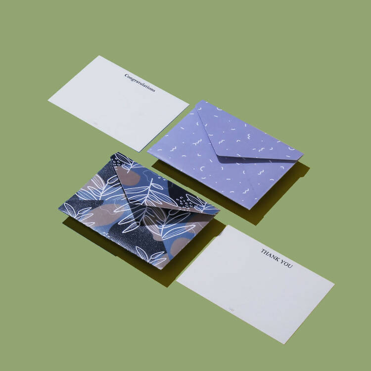 Shades of Blue Card- Set of 8