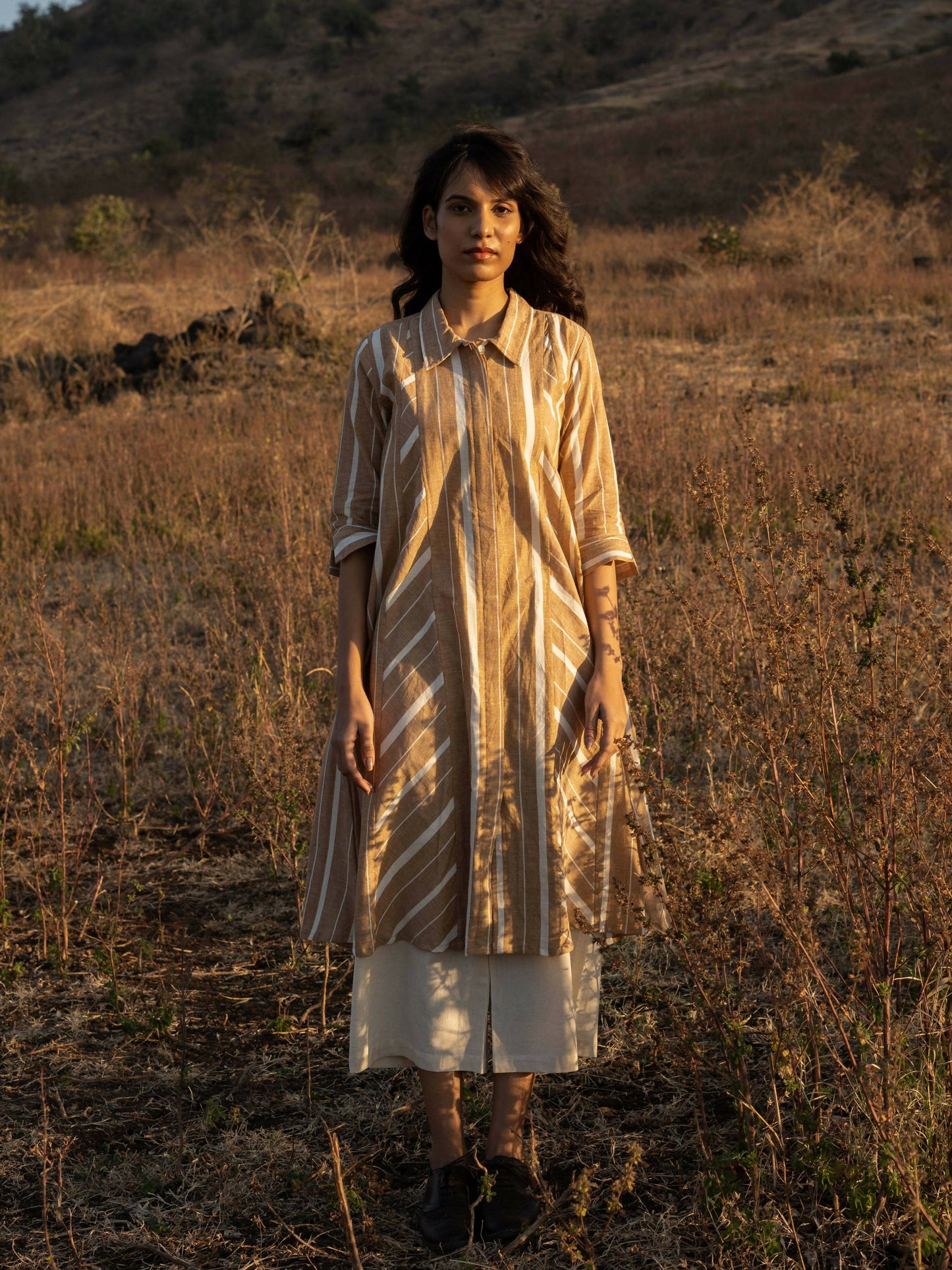 Dry Grass Kurta Set