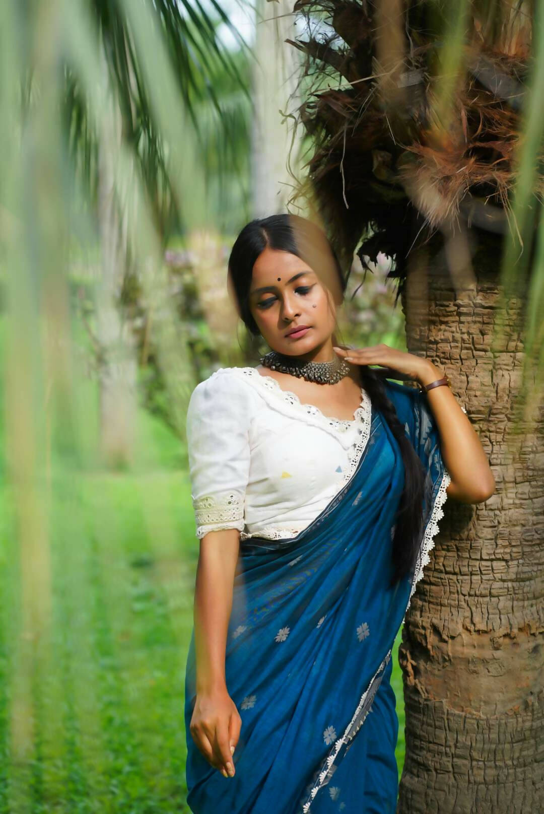 Morning peace saree