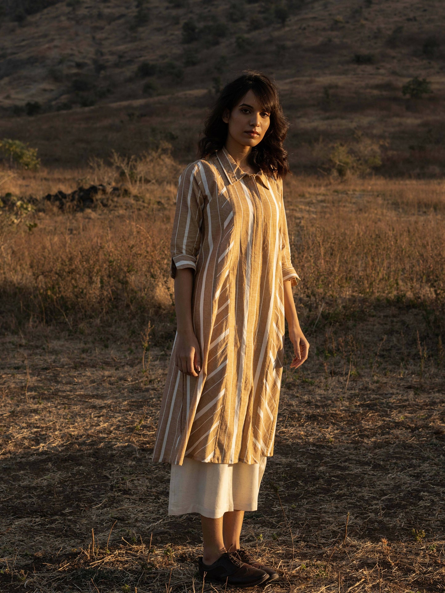 Dry Grass Kurta Set