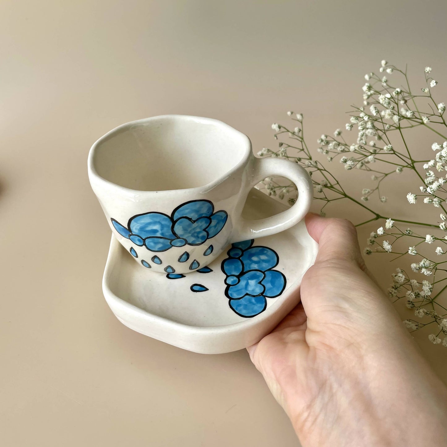 Rainy Cloud Cup Saucer Set